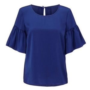 Cabi Rhyme Blouse in Sapphire Blue